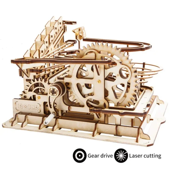 Robotime DIY 3D Wooden Mechanical Puzzle Model Building Kits Laser Cutting Action by Clockwork Gift Toys for Children LG/LK/AM - Image 3