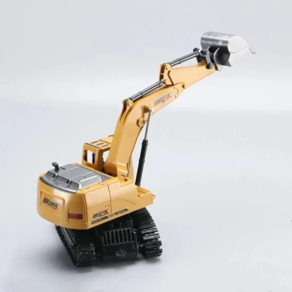 Simulation Hydraulic Remote Control Excavator 25Mins 8CH 360 Degree Rotation Double Rubber Track RC Truck Toy With Music Light - Image 6