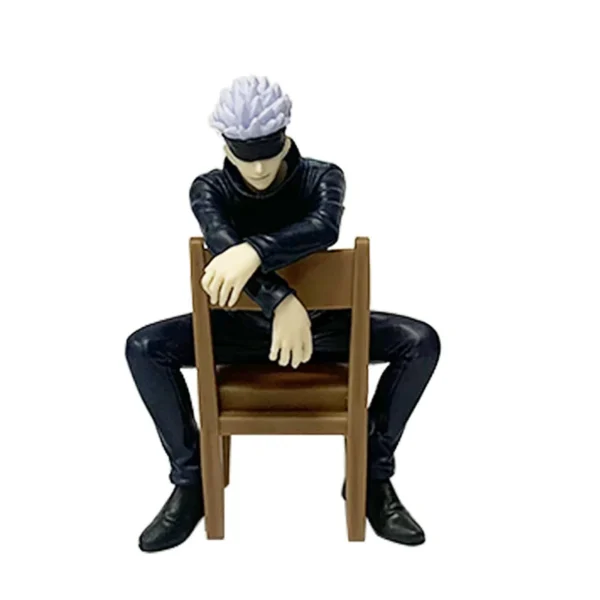 Jujutsu Kaisen 11cm 14cm Sitting Satoru Gojo Figure With Chair Break Time Collection Model Anime Decoration Toys Gifts - Image 2