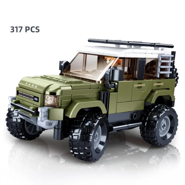 SUV Car Model Building Block Toys, Sport Utility Vehicle Model Creative DIY Toy Assembled Building Blocks Kit for children - Image 4