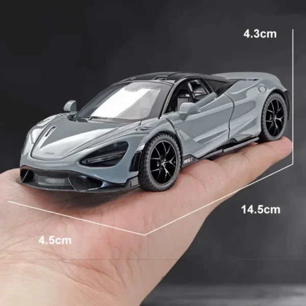 1:32 McLaren 765LT Sport Car Model Sound Light Children Diecast Toys Vehicles Boys Car Toy Gift Collective Voiture Miniature - Image 6