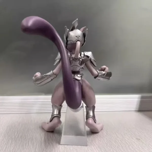 11cm Pokemon Figure Mewtwo Anime Figure Steel Mewtwo cool Figurine Pvc Statue Model Decorations Toys for Kid Gifts Collection - Image 4