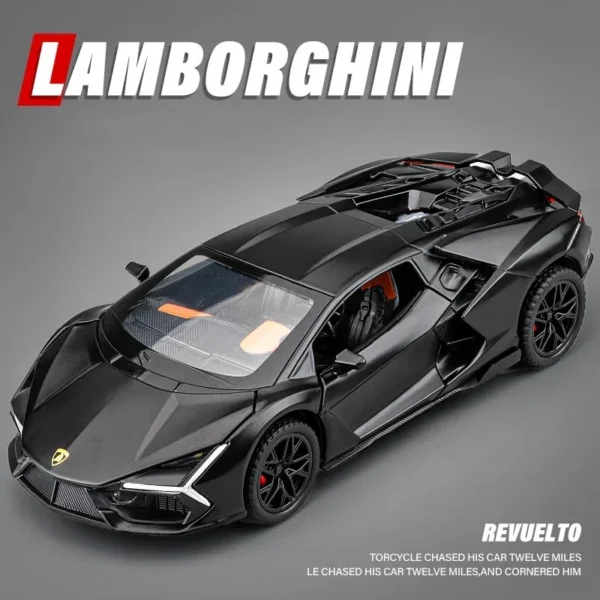 1:32 Lamborghini Revuelto Alloy Diecast Model Car Sound Light Children Toys Collection Hobbies Gifts With Boys Kids Present A893