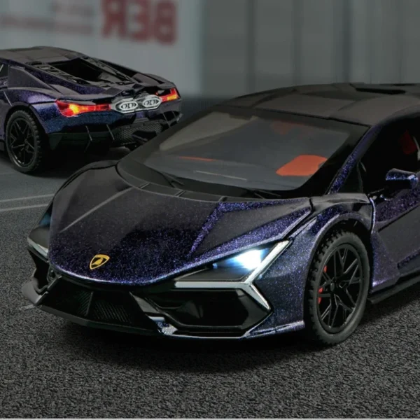 1:32 Lamborghini Revuelto Alloy Diecast Model Car Sound Light Children Toys Collection Hobbies Gifts With Boys Kids Present A893 - Image 3