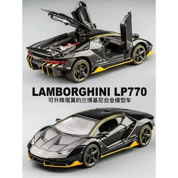 1:32 Lamborghinis LP770 LP750 Car Alloy Sports Car Model Diecast Sound Super Racing Lifting Tail Hot Car Wheel For Children Gift - Image 2