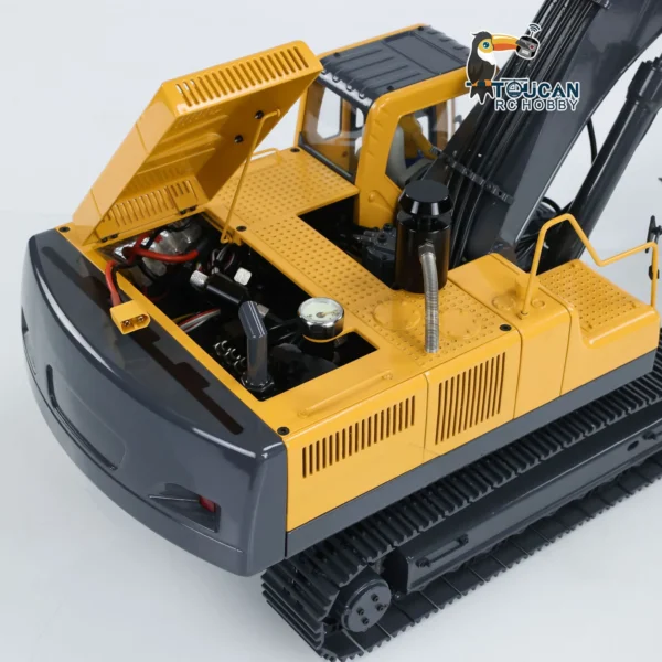 JDM V2 360L RC Earth Digger 1/14 Metal Hydraulic Excavator JDM 106 Remote Control Truck Assembled Model I6S Radio RC Toy TH18487 - Image 4