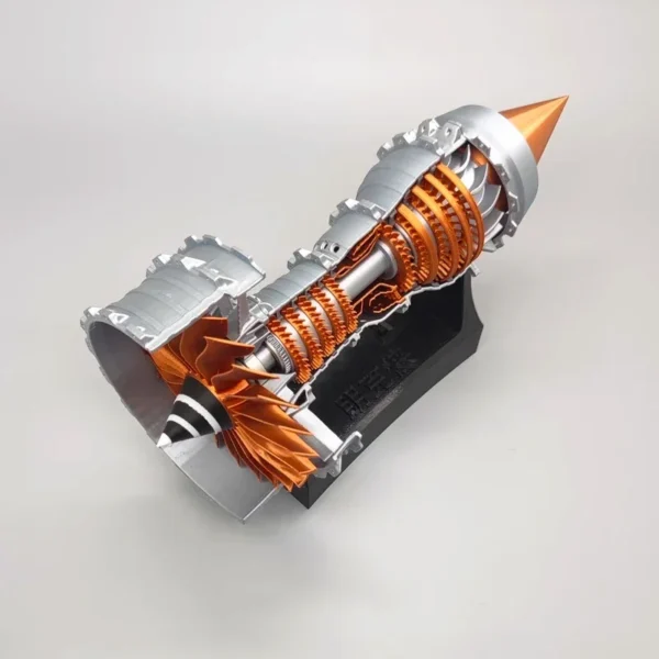 A380 Aircraft Turbofan Engine Electric Jet Engine 3D Printing Model PLA Mini Engine Electric Science Experiment Toy Gift - Image 5