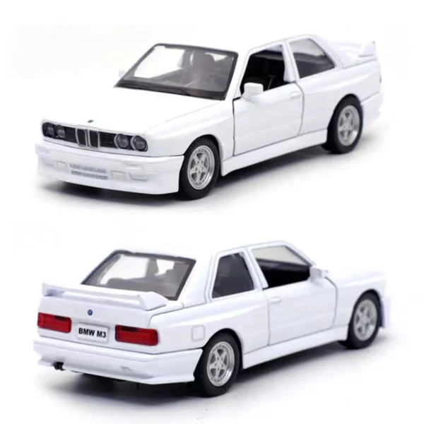 1/36 BMW M3 1987 Alloy Toys Car Model Metal Diecasts Toy Vehicles Authentic Exquisite Interior Pull Back 2 Door Opened Kids Gift - Image 4