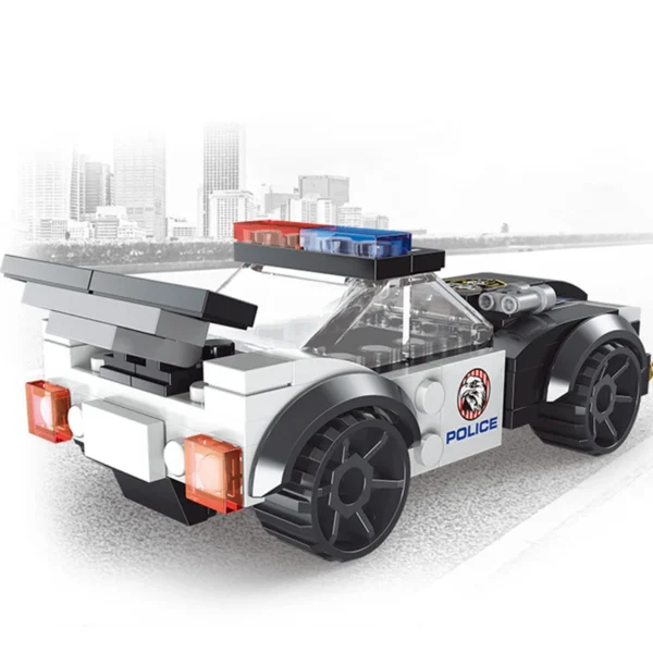 NEW DIY MOC City Plane SWAT Super Police CAR Dual-Rotor Helicopter Famous Building Blocks Bricks Kits Classic Model - Image 4