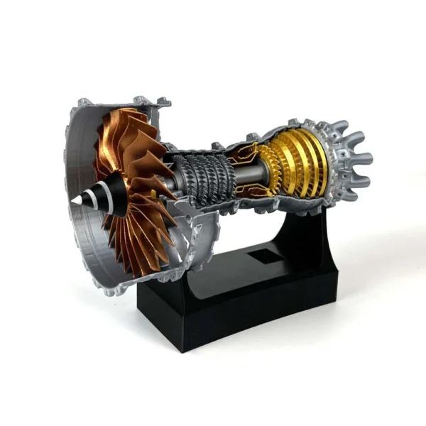 TR900 Turbofan Engine Model Aircraft Engine Kit Turbojet Engine Model Adult Gift Mechanical Science Education Toy