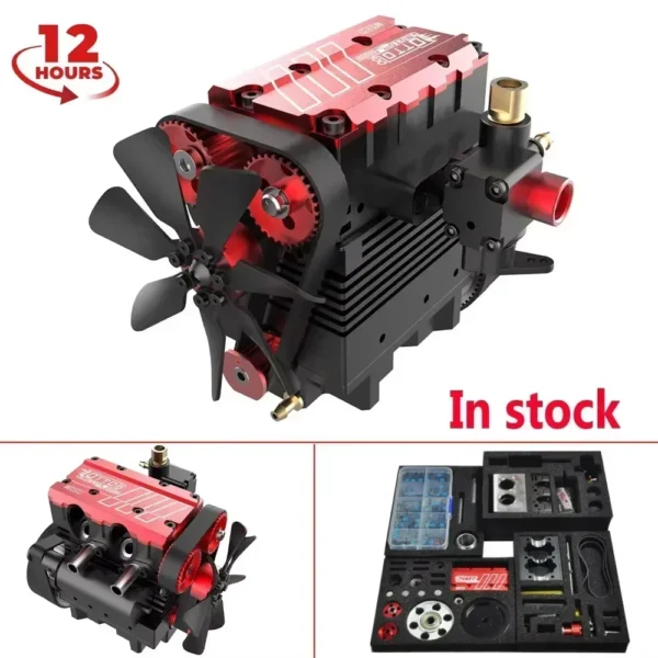 TOYAN FS-L200 Engine Model Toy Full Metal Hand-made Electric High-end Scientific Experiment Teaching Aids Engine and Base Gift - Image 2