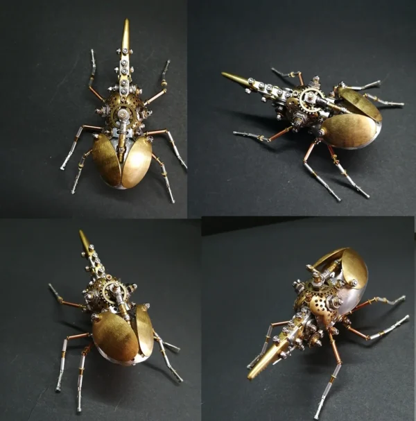 DIY 3D Puzzle Beetles Metal Model Kit Cyberpunk Mechanical Insects Assembly Dynastes Hercules Handmade Toy - Image 6