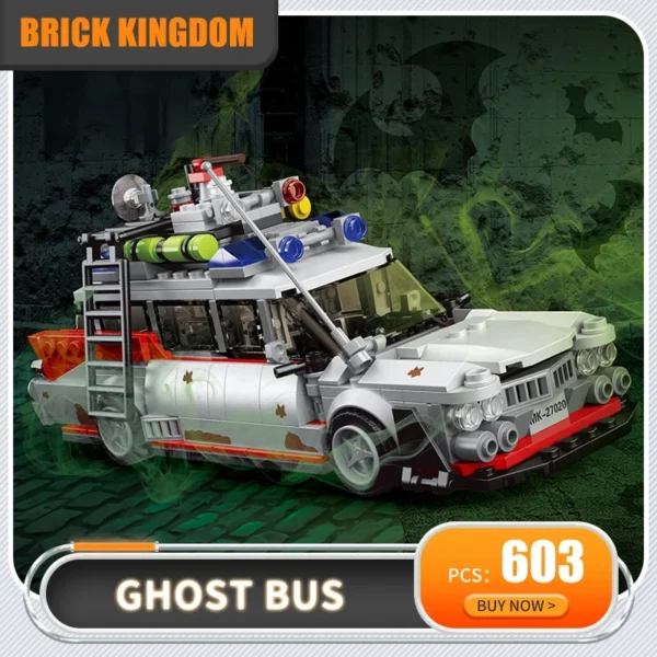 Technology car model building blocks MOC mini ghost movie car assembly building blocks DIY toys children's giftsTechnology car m - Image 4