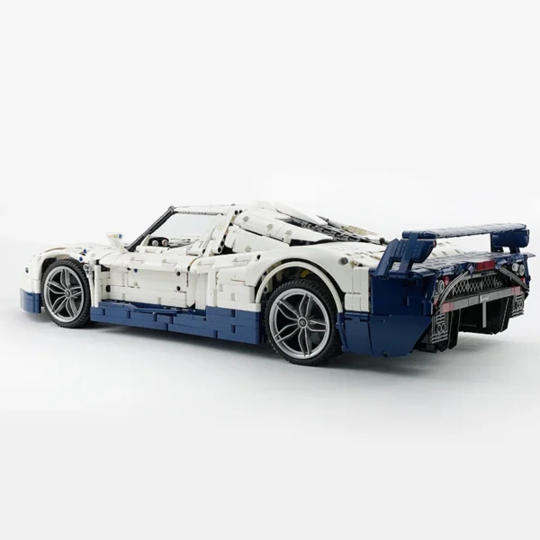 MOC MC12 White Super Sprots Car Model Building Blocks Technical Vehicle Bricks DIY Puzzle Toys Assembly Christmas Gift For Kids - Image 3