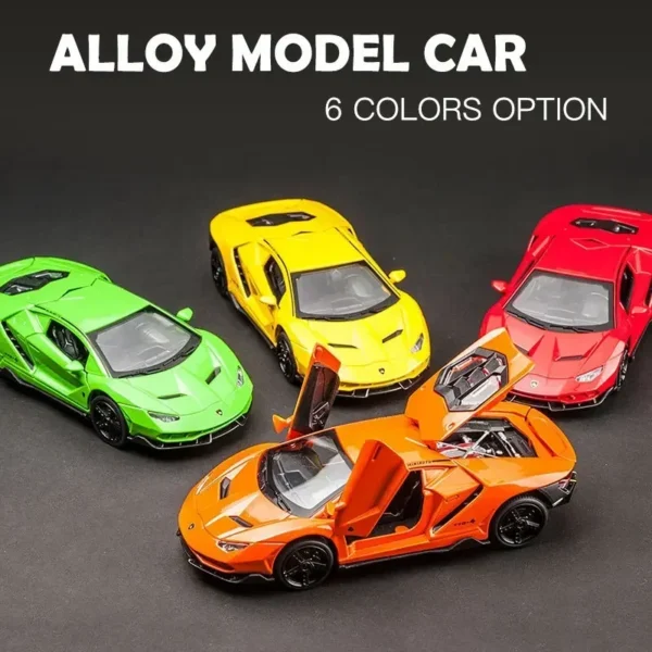 1:32 Lamborghinis LP770 LP750 Car Alloy Sports Car Model Diecast Sound Super Racing Lifting Tail Hot Car Wheel For Children Gift - Image 5