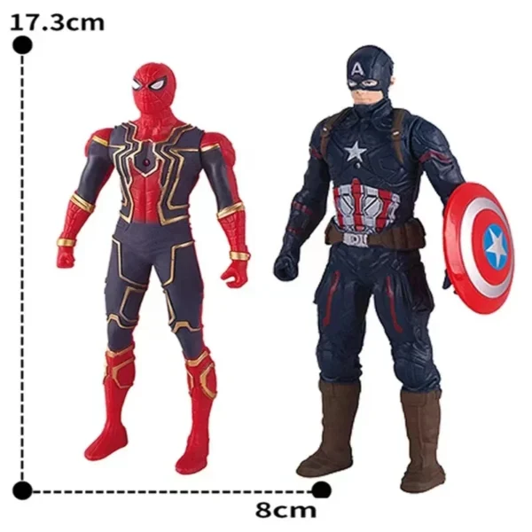 2024 Marvel Spiderman Hulk Ironman Anime Action Figure Toy Christmas Gift Pvc Movable Joints Luminous Doll Collection Model Toy - Image 4