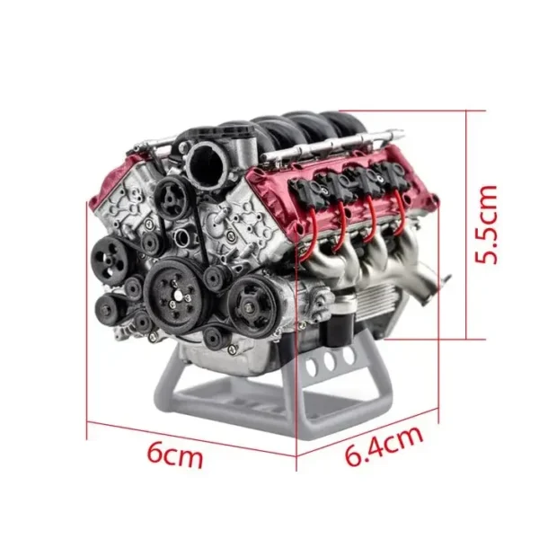 Mini V8 Engine Model Kit That Works - Build Your Own V8 Engine - 3D Printed RC Full Simulation Engine - Image 5