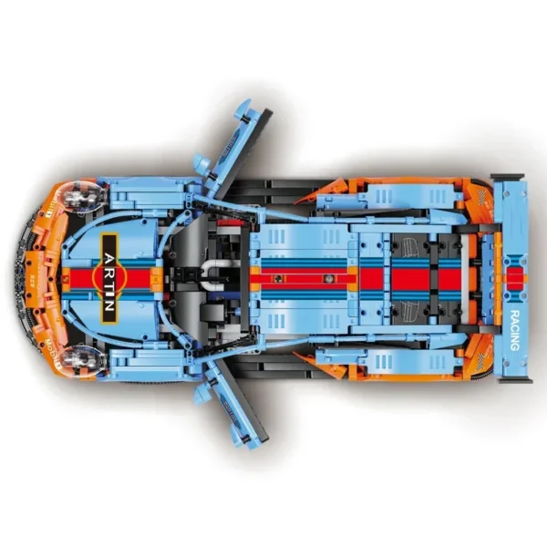 911RSR 1680PCS 1:10 Technical Classic Super Racing Car Building Blocks Puzzle DIY Model Bricks Vehicl Toy For Kids Birthday Boys - Image 5