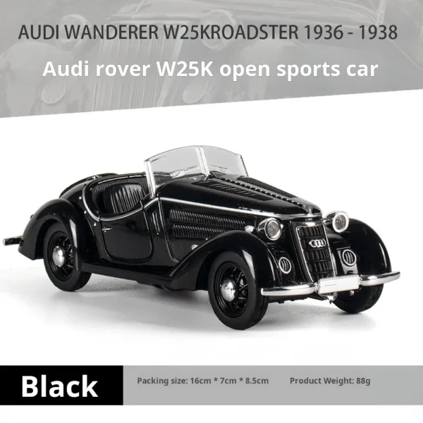 1:32 Vehicle Model Super Classic Pull Back Toy Car Educational Collection Door Open Car Model Gift Gift Car for Audi - Image 4