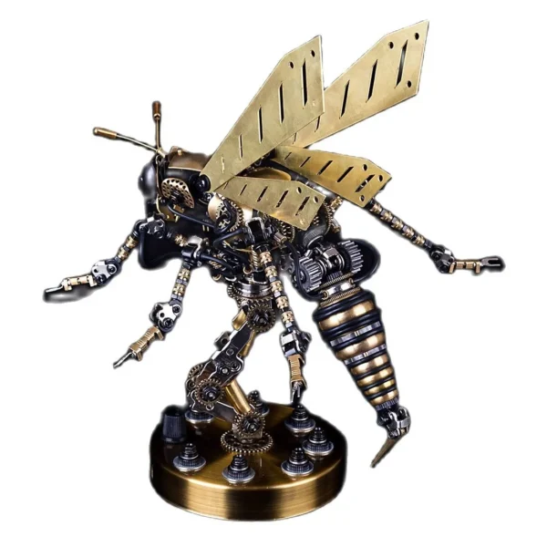 3D Mechanical Wasp Assembly Craft Stainless Steel Insect Puzzle Model Kit Voice Control Engine DIY Product Building Kit Kids Toy - Image 2