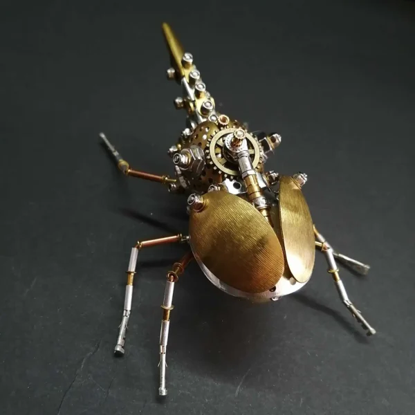 DIY 3D Puzzle Beetles Metal Model Kit Cyberpunk Mechanical Insects Assembly Dynastes Hercules Handmade Toy