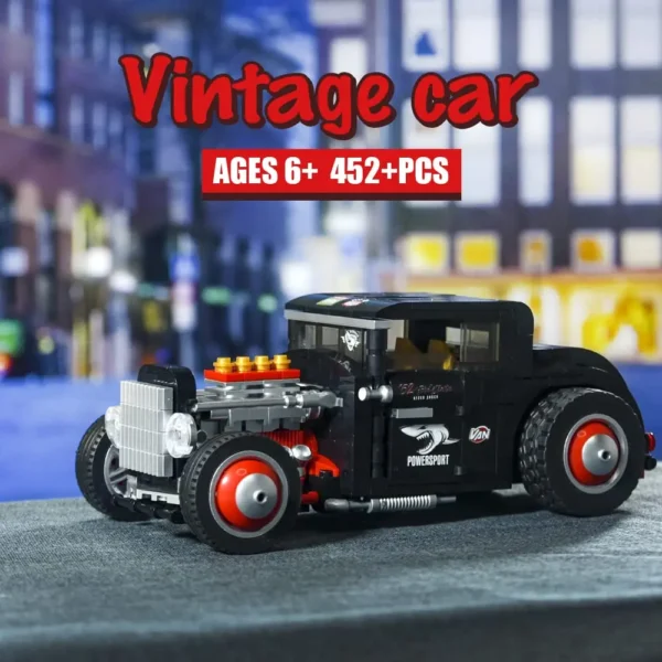 Technical Explosive Change Classic Car Model Building Blocks Bricks Moc Convertible Vehicle DIY Toys For Boys Children Gift Set - Image 3