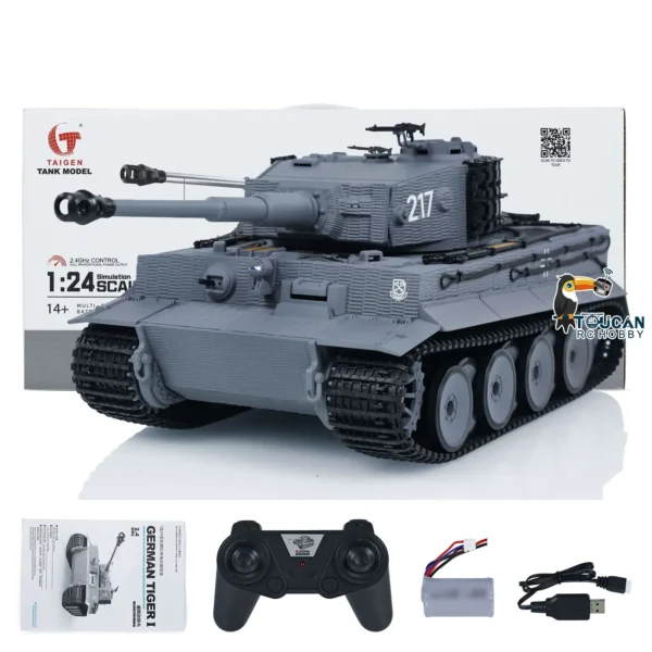 Toys for Boys Taigen 1/24 RC Battle Tank Tiger I Radio Control Military Tanks Infrared Combat Cars Vehicle TH23570 - Image 3