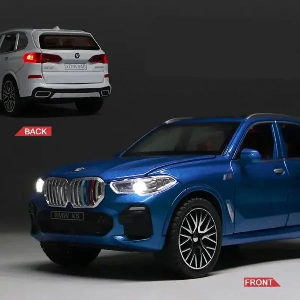 1:32 BMW X5 SUV Alloy Car Model Diecasts Metal Toy Vehicles Car Model High Simulation Collection Sound Light Childrens Toy Gift - Image 4