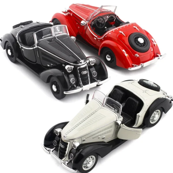 1:32 Vehicle Model Super Classic Pull Back Toy Car Educational Collection Door Open Car Model Gift Gift Car for Audi - Image 3