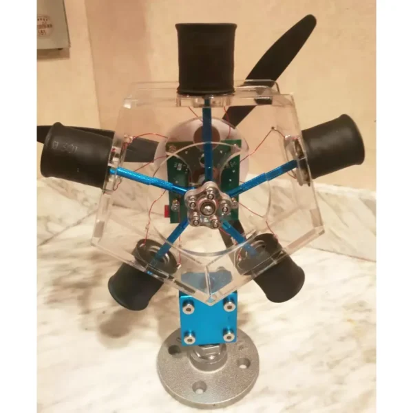 5-cylinder Star Electromagnetic Engine Model Physics Experiment Toy - Image 4