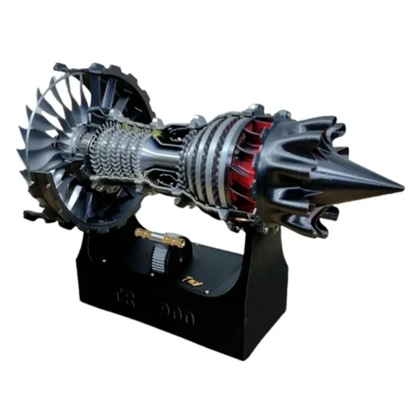 27CM TR900 Turbofan Engine Model DIY Assembly Kit High-speed Aircraft Jet Engine 3D Printing Experimental Toy