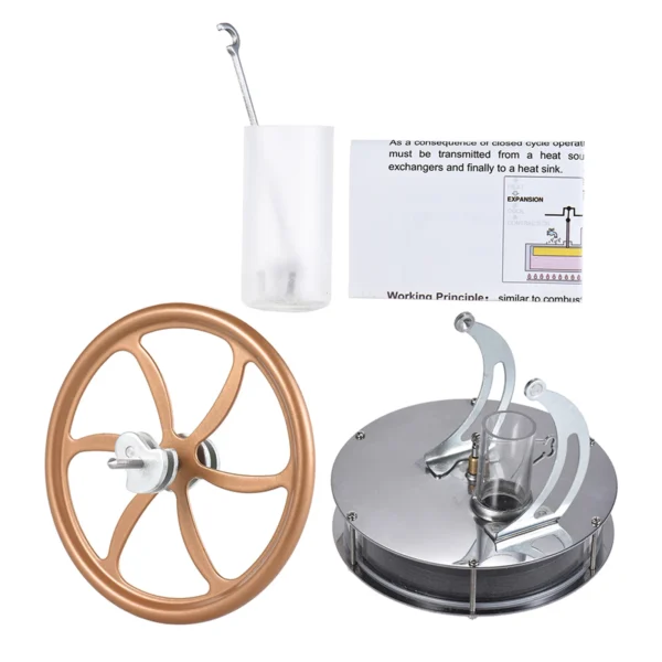 Kids Teachers Low Temperature Stirling Engine Motor Model Heat Steam Learning Education Tool to understand the working principle - Image 2