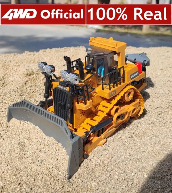 4WD Remote Control Excavator Toy Radio Controlled RC Dump Truck Vehicle Crawler Bulldozer Construction Car Gifts for Kids Boys - Image 3