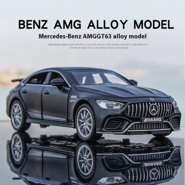 1:32 Mercedes Benz AMG GT63 Sports Car Alloy Diecast Car Model Sound Light Pull Back Toys Ornaments Gift For Children Collect