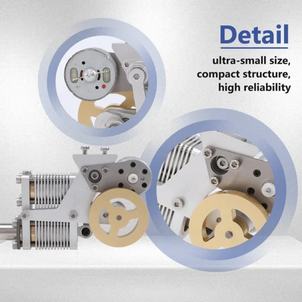 HOT-Full Metal Stirling Engine Model Mini Generator Model Physics Steam Science Educational Engine Model Kit Toy - Image 4