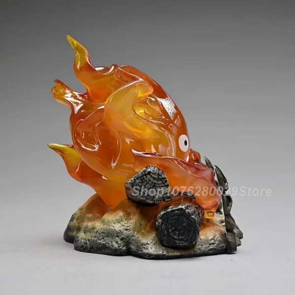 12cm Calcifer Anime Figure Pvc Luminous Model Action Figure Breathing Lamp GK Model Toys Collection Home Decoration Gifts - Image 6