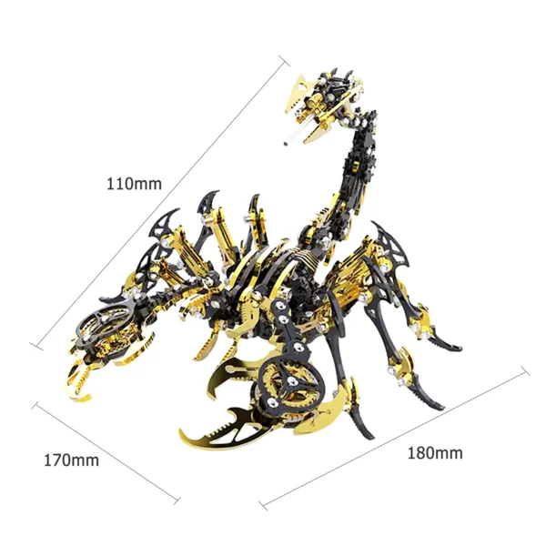 3D Scorpions Metal Puzzle Steampunk Mechanical Insect Model Kit Floatingcity Steel Warcraft Assemble Jhandmade Toy For Adults - Image 6