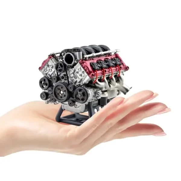 Mini V8 Engine Model Kit That Works - Build Your Own V8 Engine - 3D Printed RC Full Simulation Engine