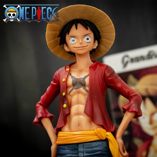 Hot 28cm One Piece Anime Figure Confident Smiley Luffy Three Form Face Changing Doll Action Figurine Model Toys Kits - Image 2