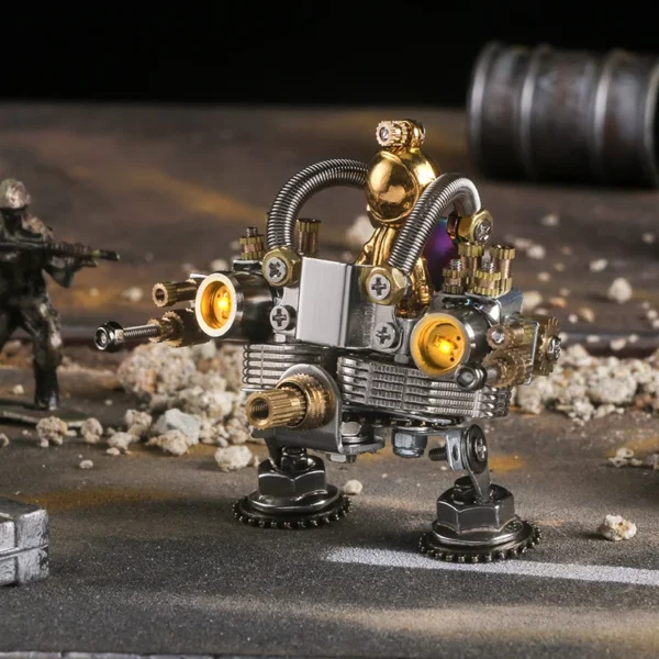 Mechanical Tank Cannon alloy armor series Blind Box Hand-Made DIY Metal model Ornaments Birthday Gift Assembled Toys Collectible - Image 3