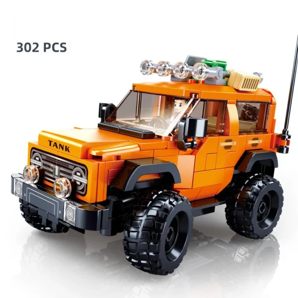 SUV Car Model Building Block Toys, Sport Utility Vehicle Model Creative DIY Toy Assembled Building Blocks Kit for children - Image 5