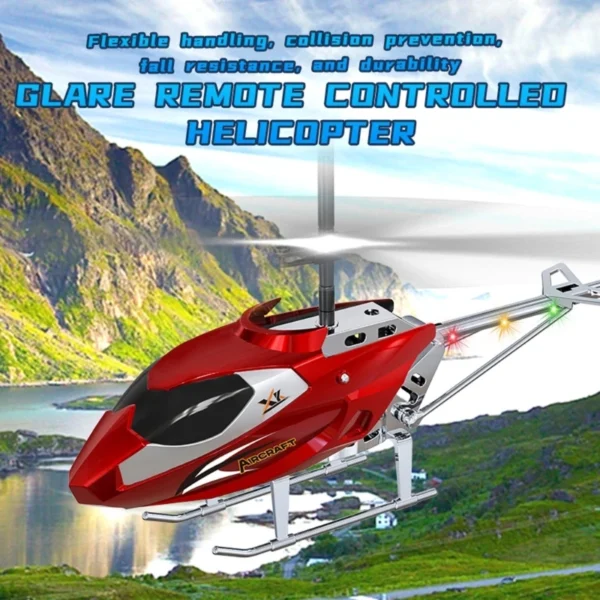 3.5CH RC Helicopter with Light Fall Resistant XK913 Remote Control Helicopter Plane Aircraft Flying Kids Toys for Boys Gifts - Image 3