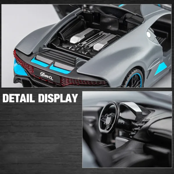 1/32 Alloy Diecasts Metal Toy Car Model Bugatti Divo Toy Vehicles Miniature Car Model With Light Toys For Boys Kids Christmas Gi - Image 5