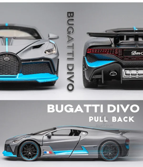 1/32 Alloy Diecasts Metal Toy Car Model Bugatti Divo Toy Vehicles Miniature Car Model With Light Toys For Boys Kids Christmas Gi - Image 4