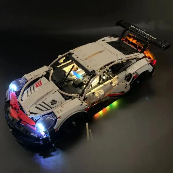 Led Light For 42096 20097 Technical Car Building Blocks City RSR Race Vehicle Bricks DIY Lamp Toys Set Not Included Car - Image 4