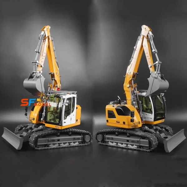 914 RC Hydraulic Excavator 1/14 Small Short Tail Hydraulic Excavator Metal Model RTR Engineering Remote Control Car Model Toy