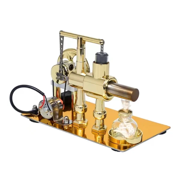 Hot Air Single Cylinder Stirling Engine Generator Physics Popular Science Production Invention Collection Toy - Image 5