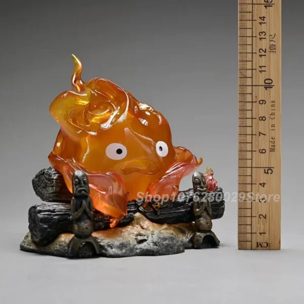 12cm Calcifer Anime Figure Pvc Luminous Model Action Figure Breathing Lamp GK Model Toys Collection Home Decoration Gifts - Image 2