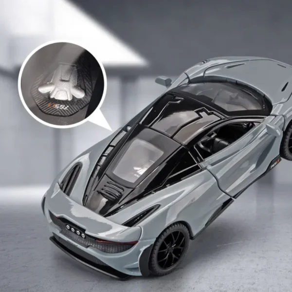 1:32 McLaren 765LT Sport Car Model Sound Light Children Diecast Toys Vehicles Boys Car Toy Gift Collective Voiture Miniature - Image 4