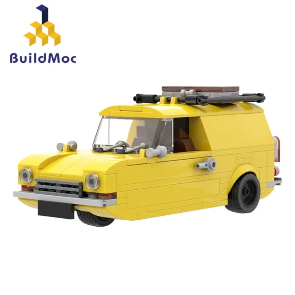 MOC Movie Only Fools and Horses Car Model Building Block Yellow Travel Vehicle DIY Bricks Toys Adult Kid Birthday Christmas Gift